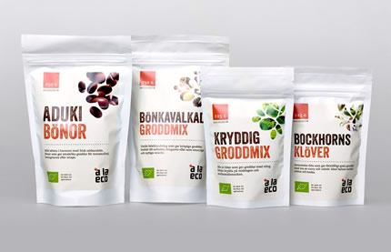 水性油墨印刷的塑料包裝袋成品展示